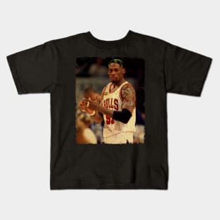 Dennis Rodman - Vintage Design Of Basketball Kids T-Shirt